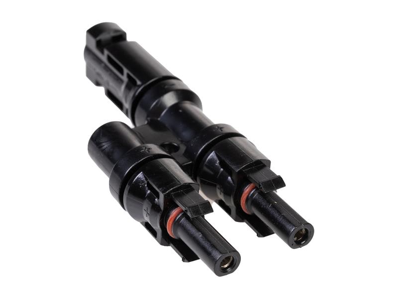 FURBER.power T-Verteiler FC4 1 auf 2, Set Splitter auf zwei Buchsen / Stecker (MC4-kompatibel)