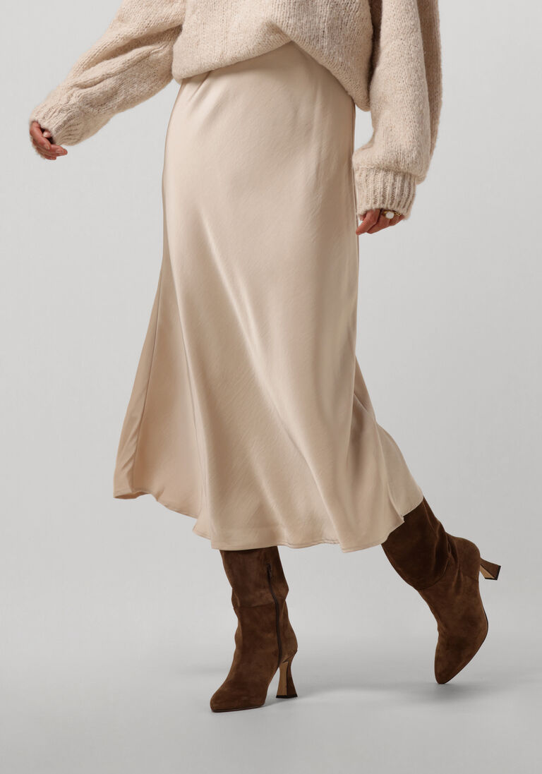 NEO NOIR beige neo noir midirok bovary skirt