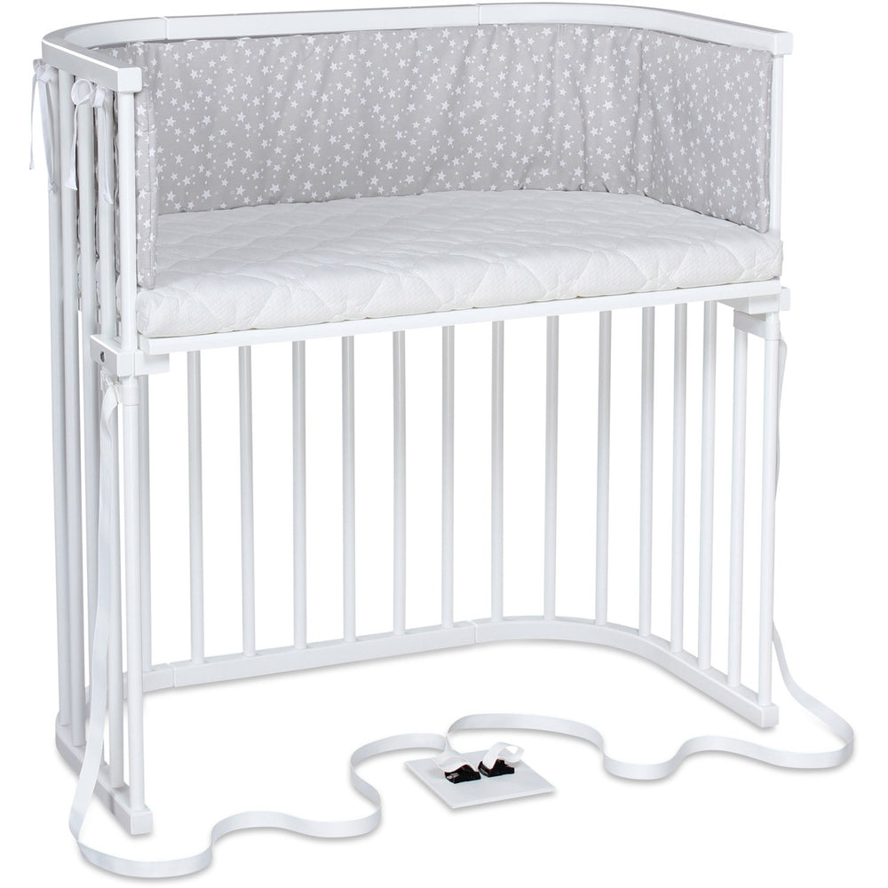 Køb babybay® Bedside Crib Hvid Varnished Boxspring Co-Sleeper Babyseng