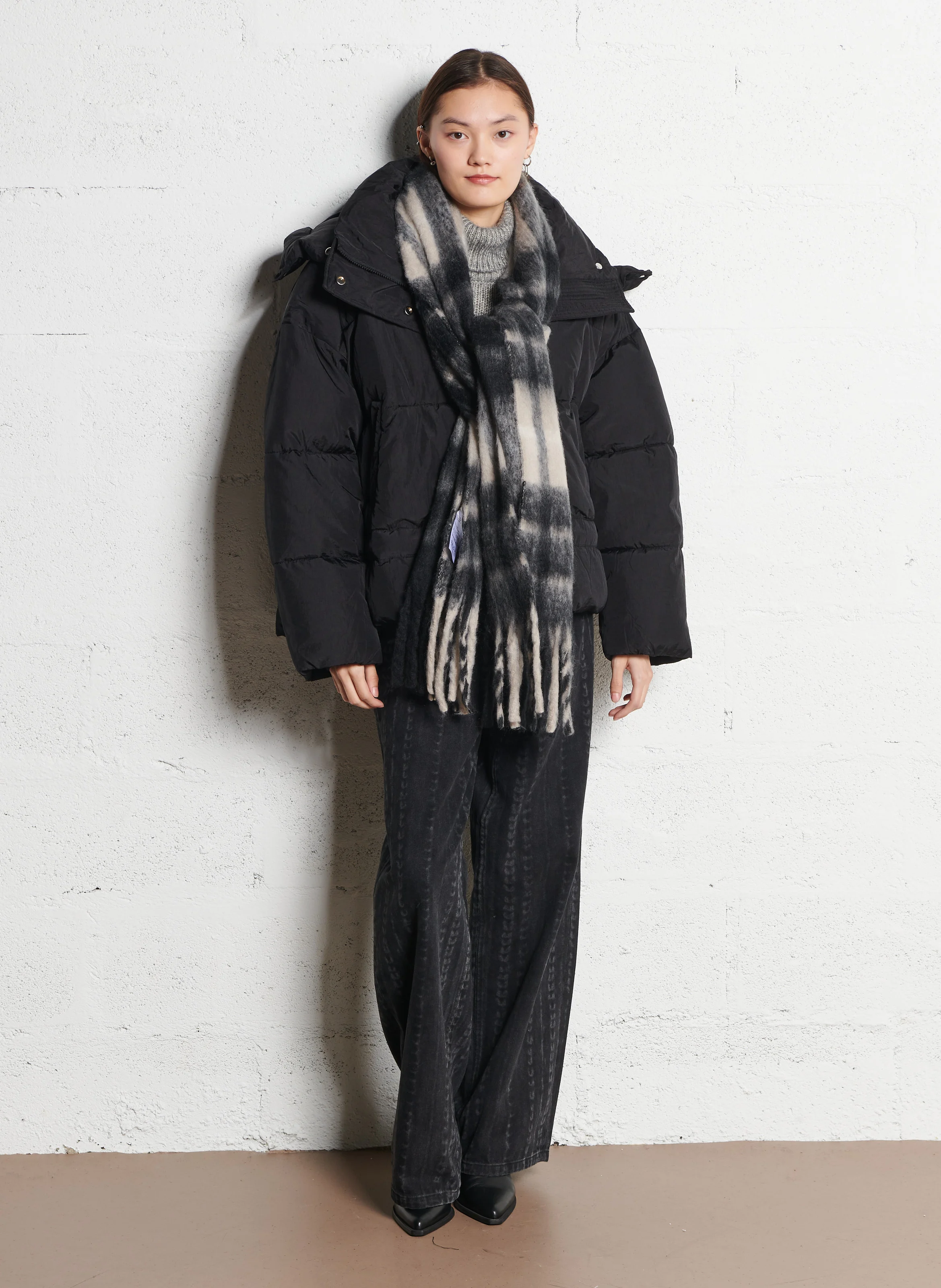 MOUMOUME - Doudoune oversize col montant| Noir
