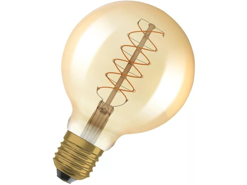 OSRAM Lampe Vintage 1906 Globe, 7W, E27, Warmweiss Dimmbare LED-Lampen, Vintage-Edition