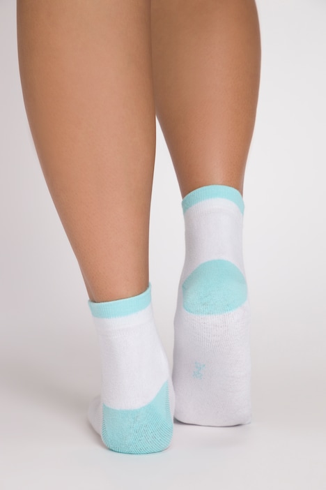 Kurzschaftsocken, 2er-Pack, Farbakzente