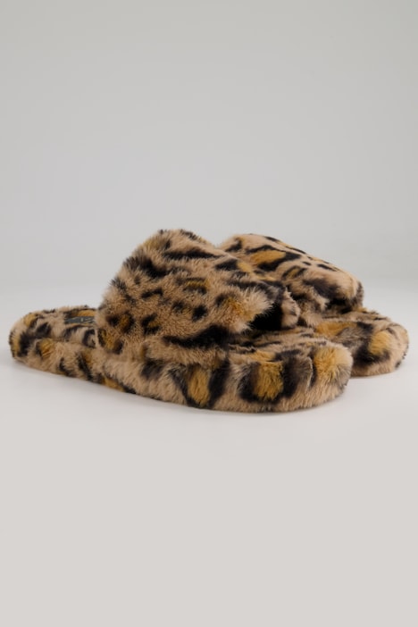 Slipper, Fake Fur, EVA-Außensohle