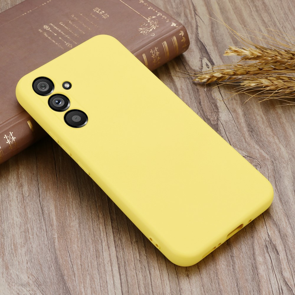 Samsung Galaxy A54 5G Silikon Case Hülle mit Kameraschutz - Gelb