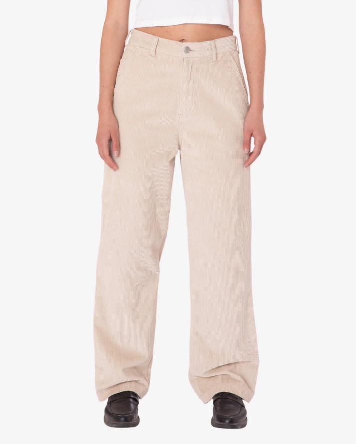 Obey Brighton Corduroy Carpenter Pant Silver Grey