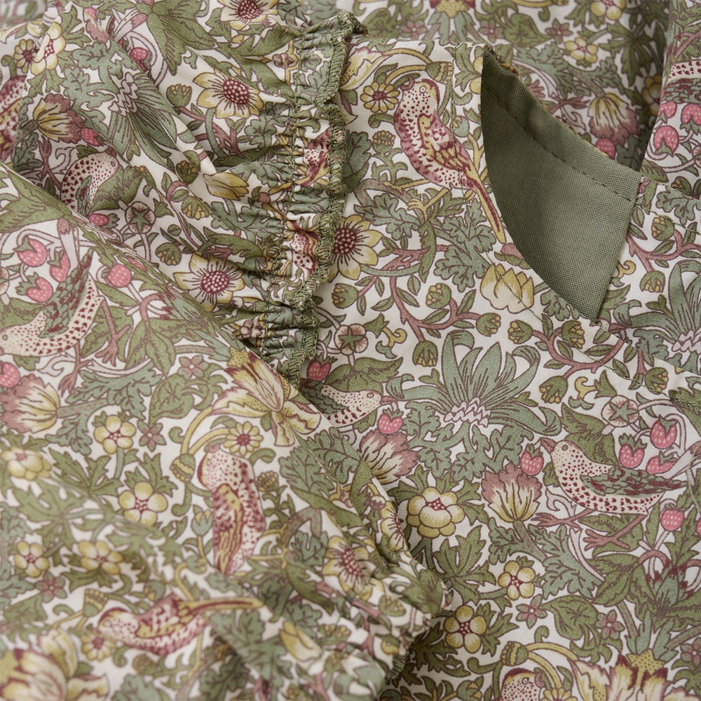 Køb Huttelihut Deep Lichen Green Kjole Liberty Fabric