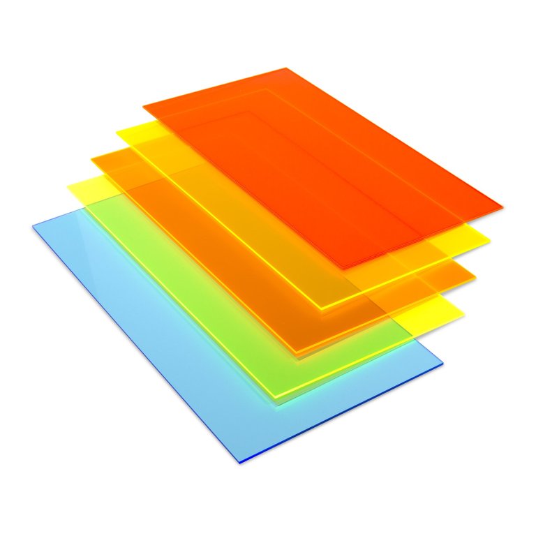 CRYLUX® Acrylglas GS transparent, fluoreszierend (Zuschnitt möglich)