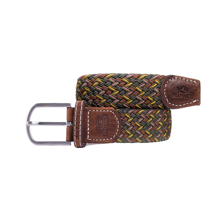Billy Belt CB124 Elasticiteit woven belt bruin combi [Caracas]