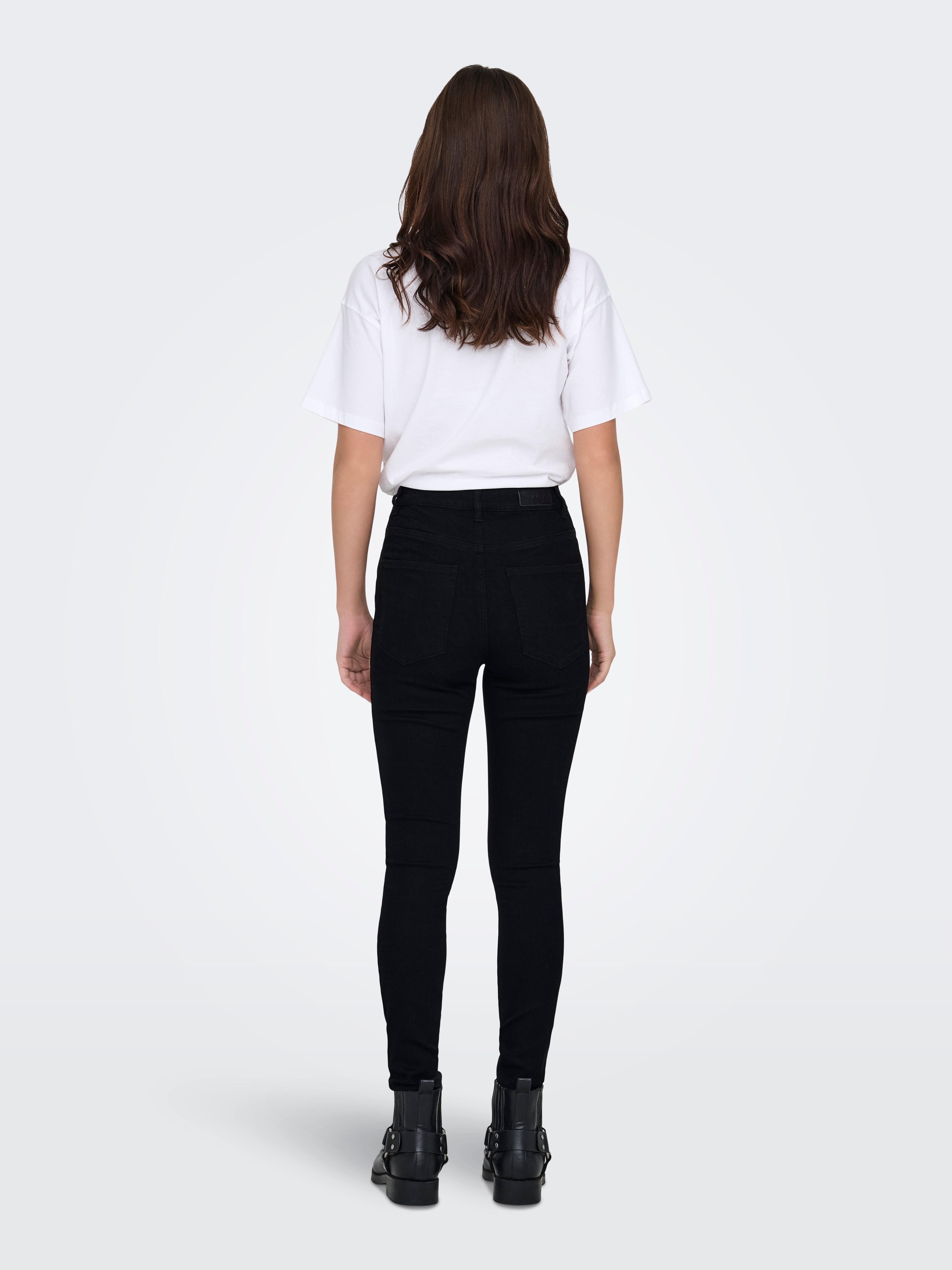 ONLICONIC Hohe Taille Skinny Fit Jeans Black