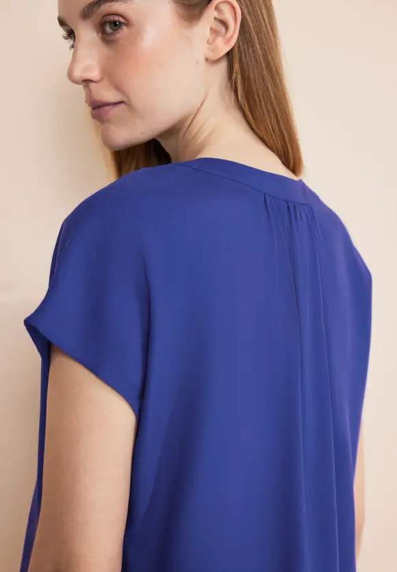 Viskose Blusenshirt - intense royal blue