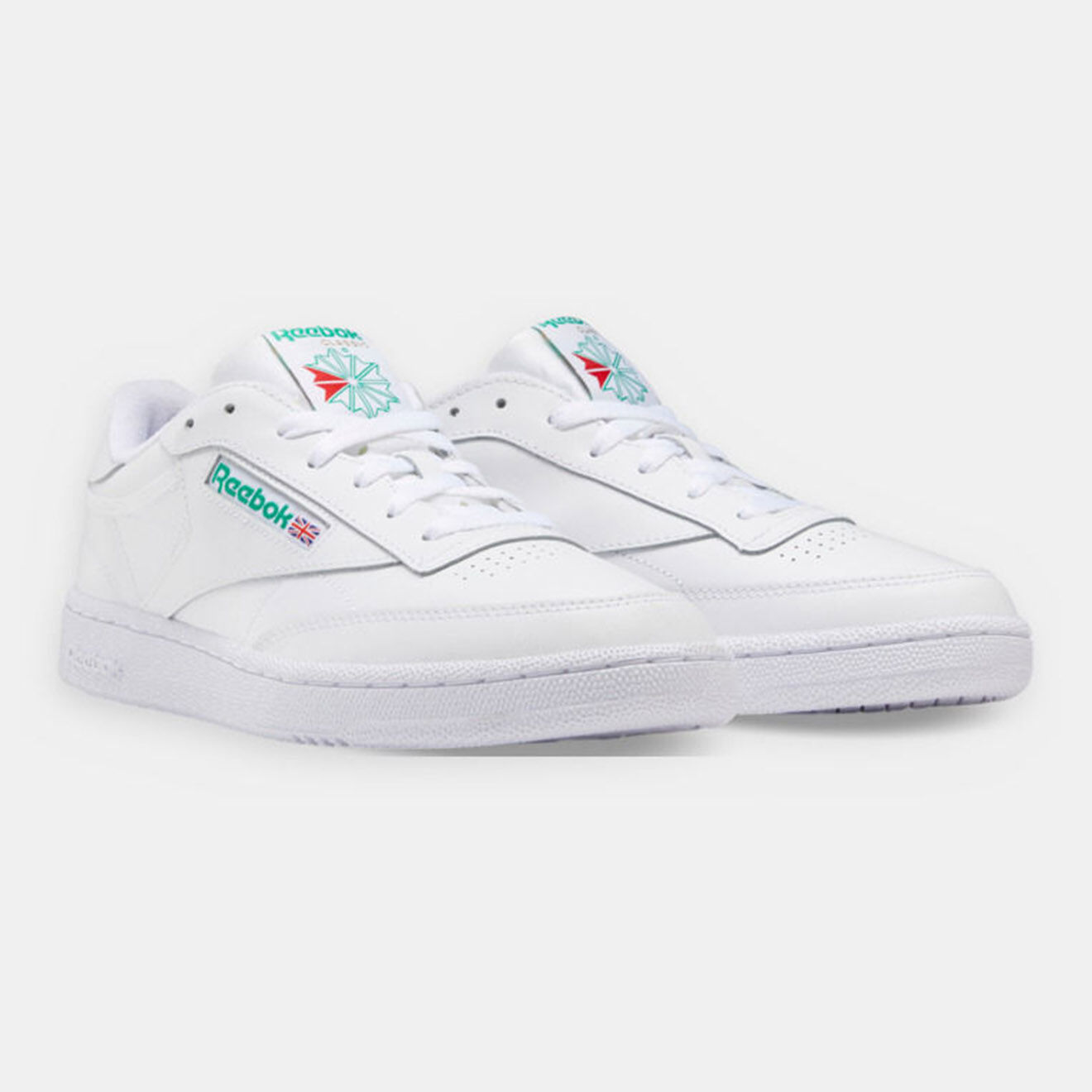 Reebok Baskets en Cuir Club C 85 blanches
