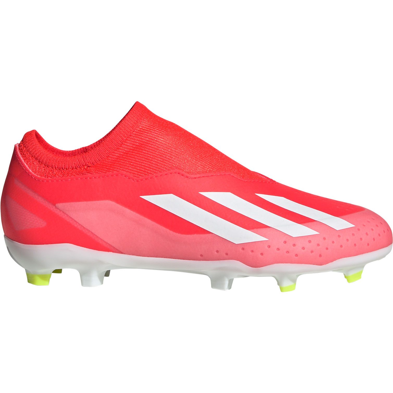 adidas X Crazyfast League Laceless FG Fußballschuhe Kinder solar red