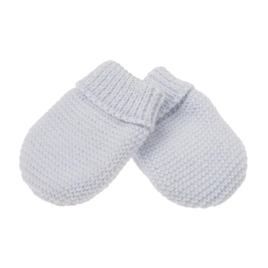 Moufles collection Tricot   Bleu        0 mois   de               P'tit bisou