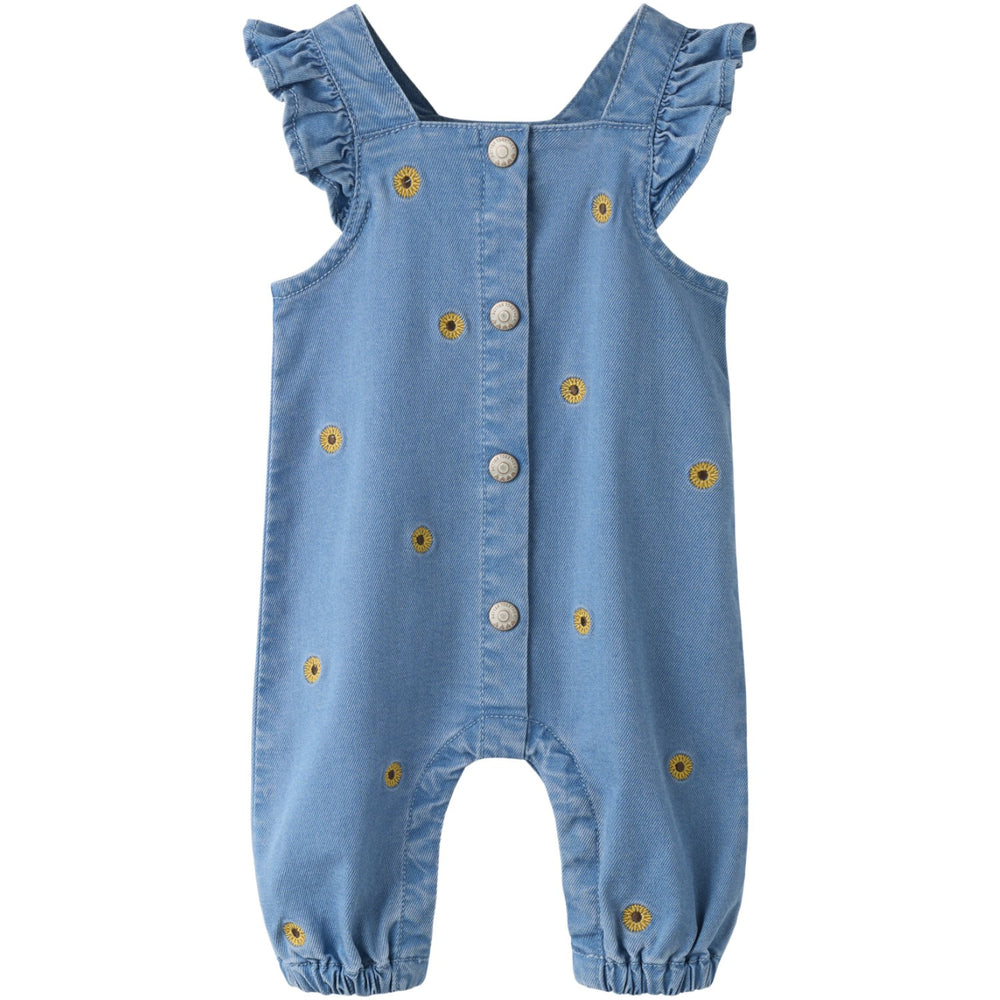 Køb Name It Medium Blue Denim Sunflower Emb Nbfsage Dnm Overall 2232-Yb