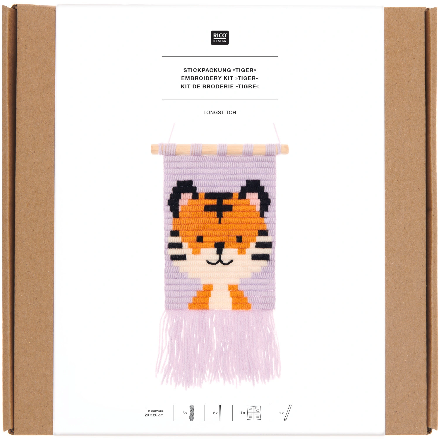 Stickset Wandbehang TIGER
