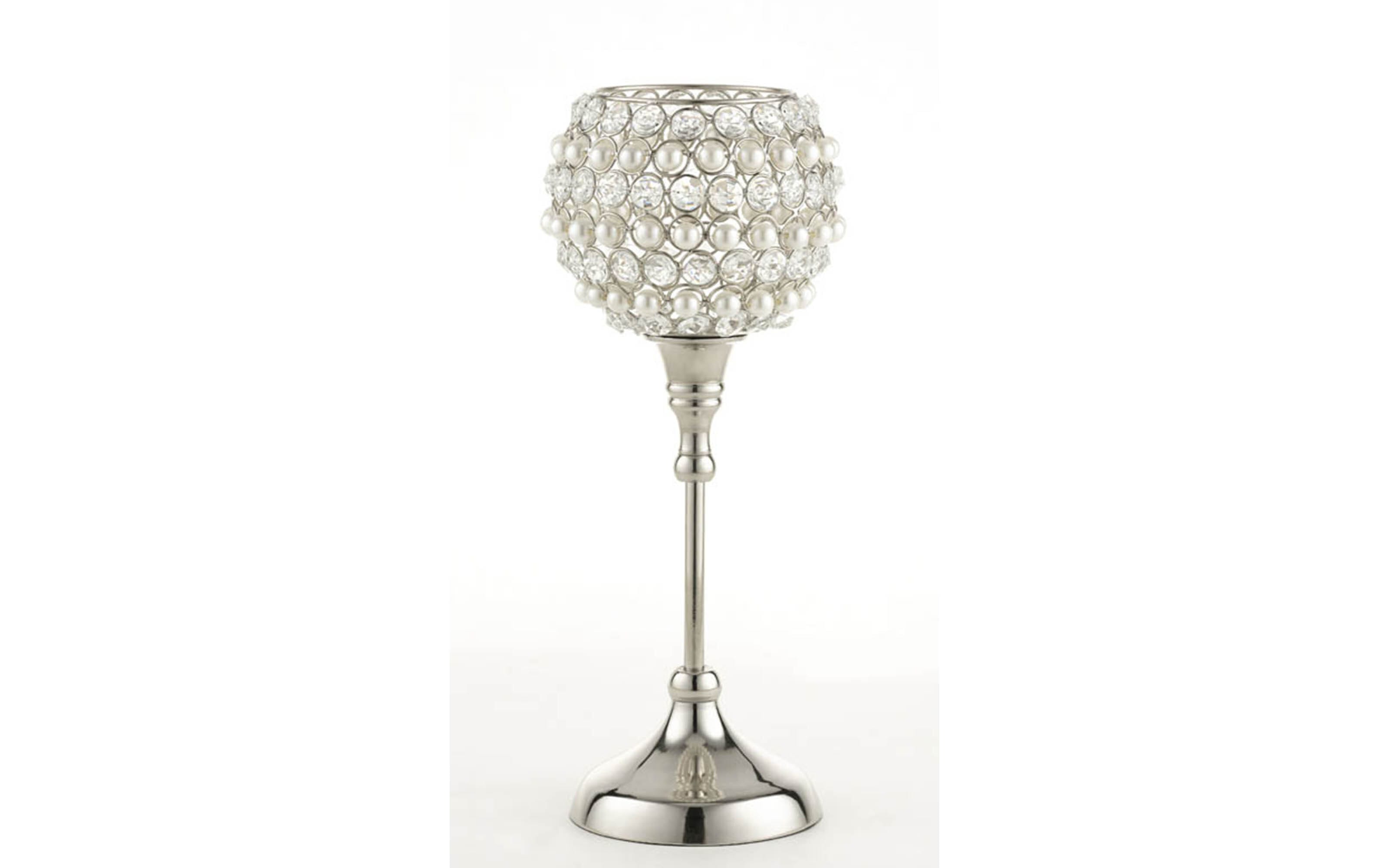 Kerzenleuchter in silber, 32 cm