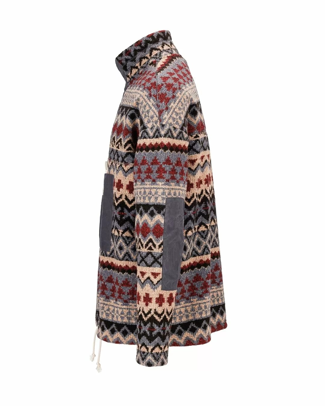 V-Bond Tradition Fleece Herre 520 Faded Blue Pattern