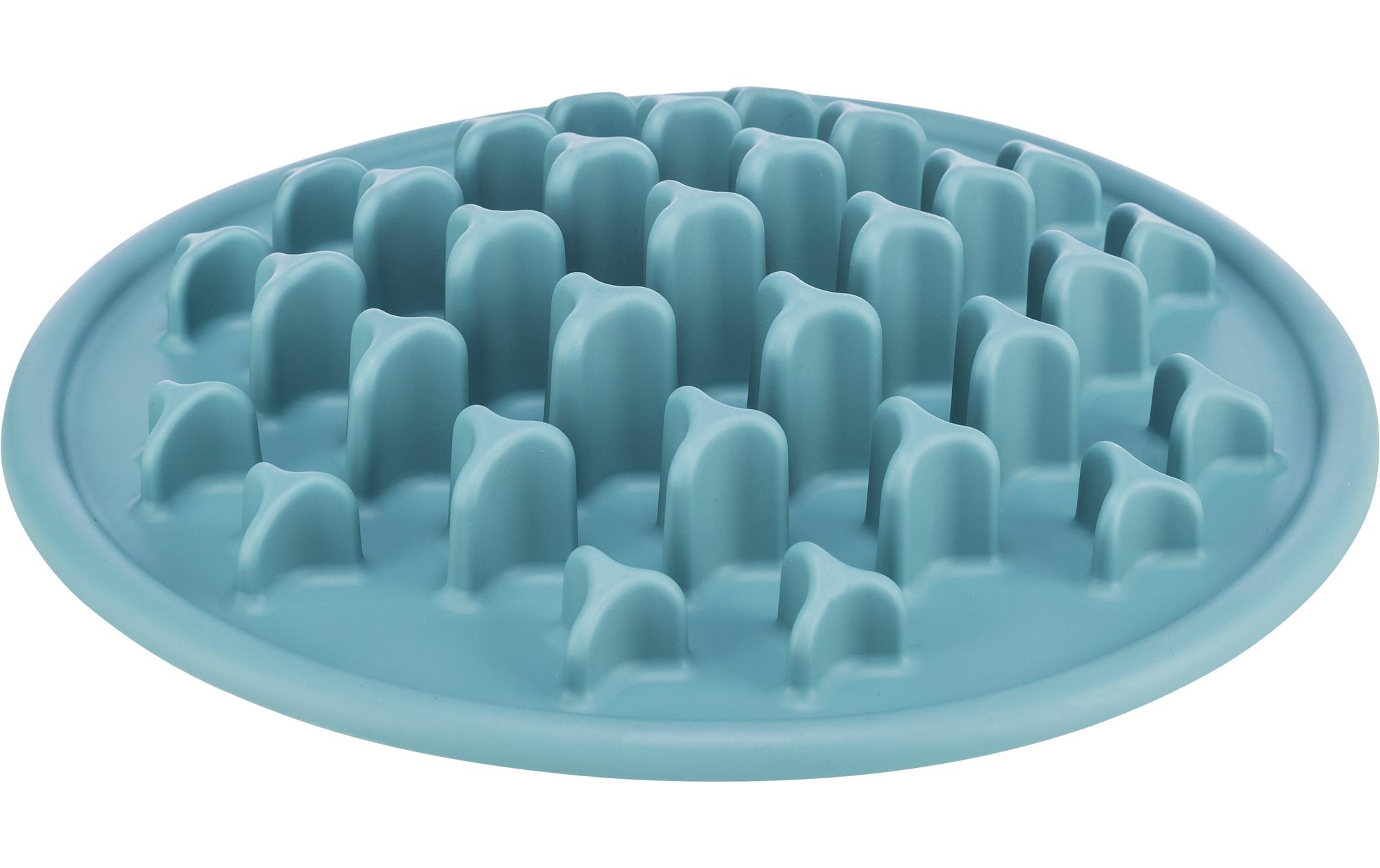Futtermatte Slow Feeding Pillars, Ø 35 cm, BlauAnti-Schlingmatte