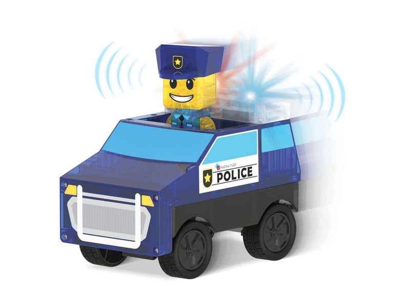 Magna-Tiles Police Station 35 Teile Bau-Set mit 35 magnetischen Teilen