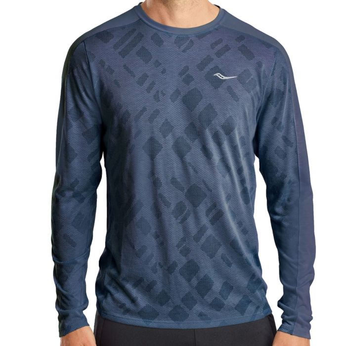 Saucony Herre Trøjer Ramble LS Tee Blå