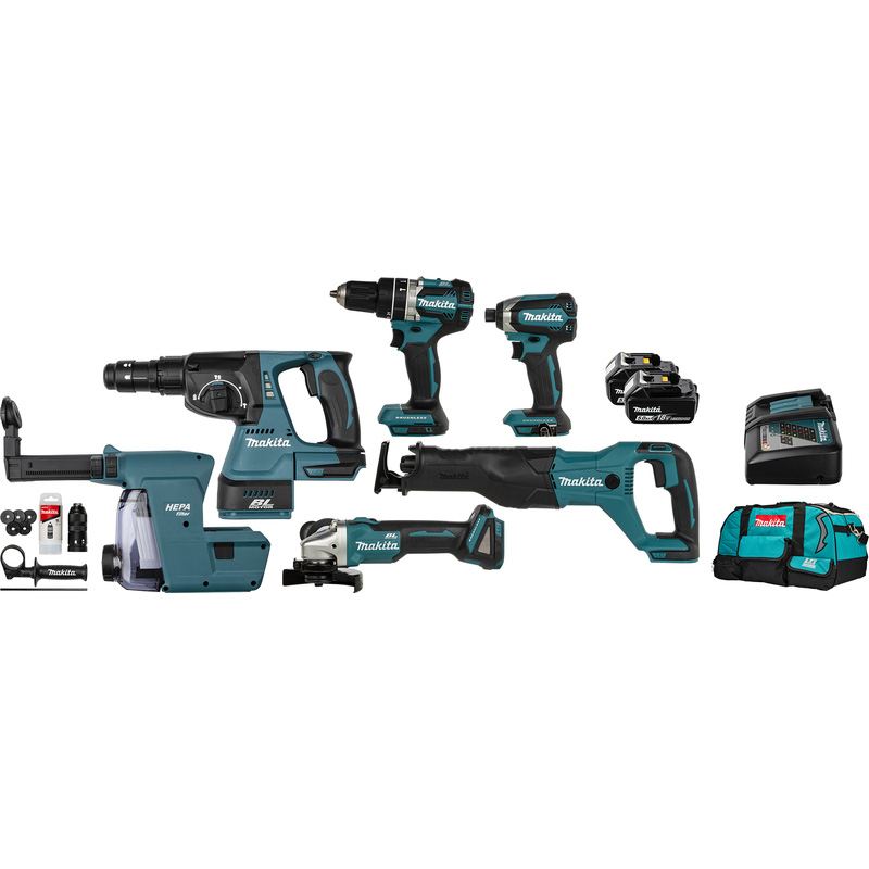 Makita DLX5069TX1 combopack 18V 2x 5,0Ah Li-ion