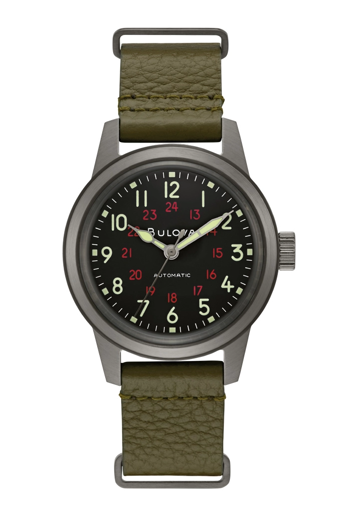 Bulova Classic Herrenuhr Automatik Schwarz 98A255