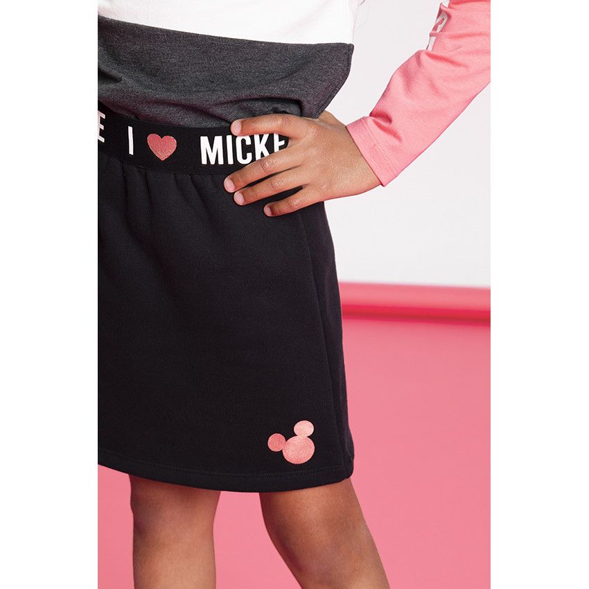 Jupe courte Minnie Disney - Gris foncé