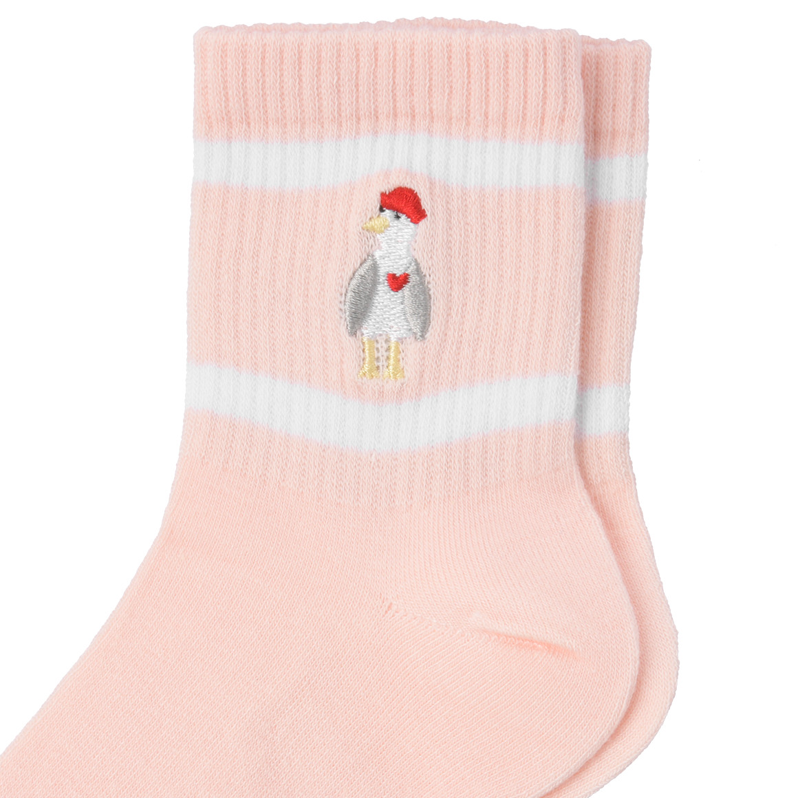 Gina Benotti 1 Paar Damen Socken mit Stickerei hellrosa