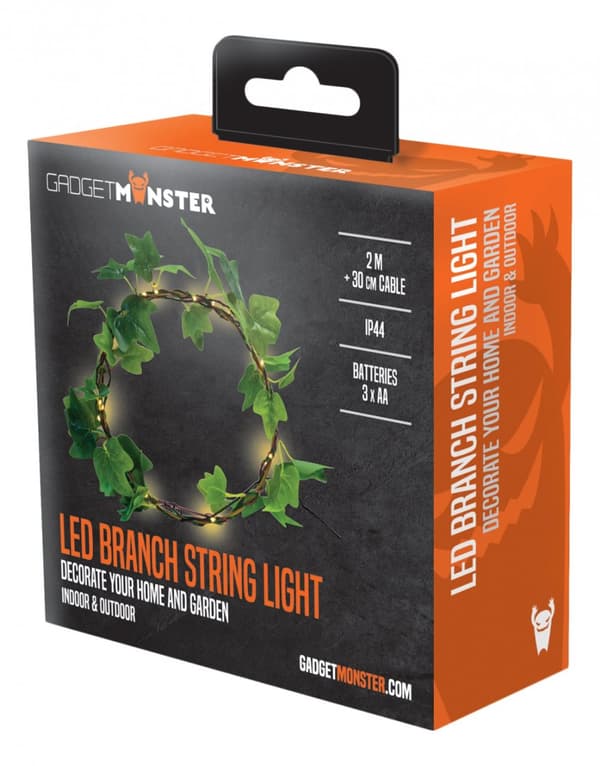 5-pakning GadgetMonster Green Leaf Light String