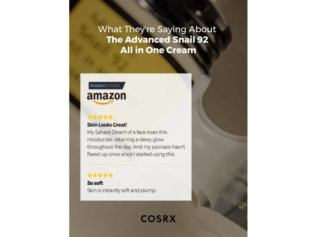 CosRx Advanced Snail face cream 92% moisturizing 100g