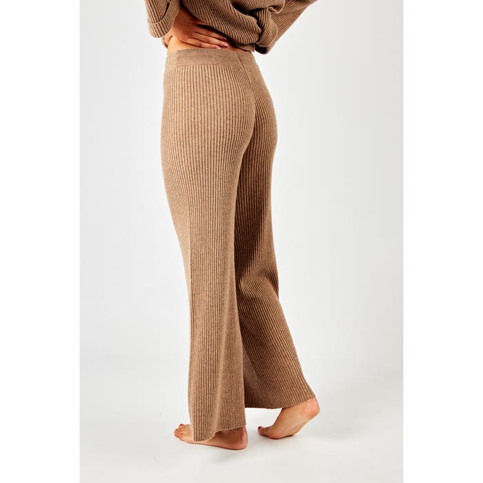 Veritas-Loungewear broek wijd ribbel