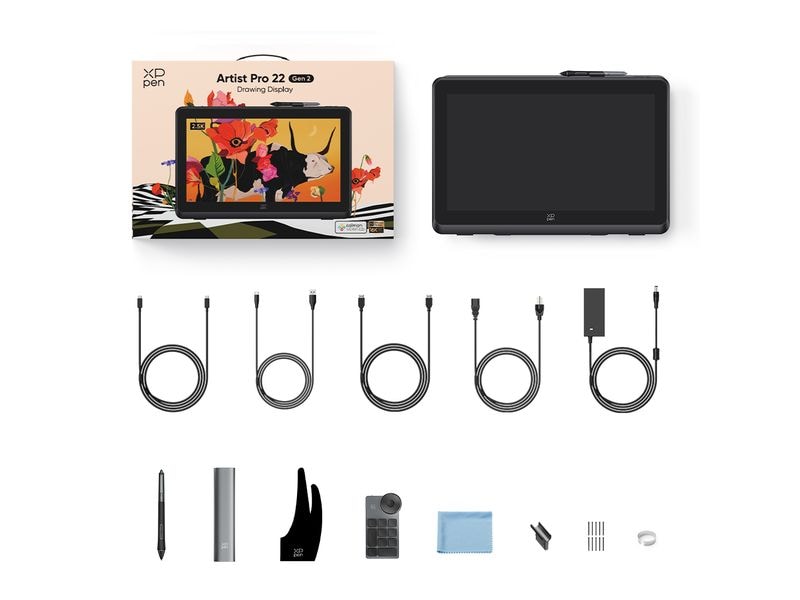 XP-PEN Grafiktablet Artist Pro 22 Gen. 2 22-Zoll Grafkdisplay, 2560 x 1440,
