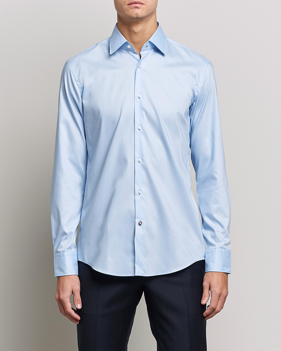 Hank Slim Fit Shirt Light Blue