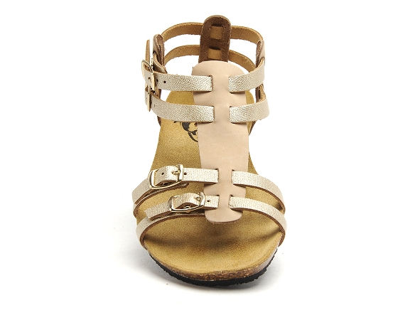 Plakton nu pieds plats femme mam almond or