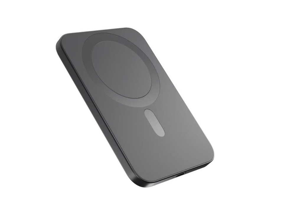 (7.5W) 3000mAh Alu Mag  EM31 Powerbank USB C Ladegerät Slim MagSafe UltraPack Qi2 Wireless Charger PD (9915111900109‬) - Space Grey
