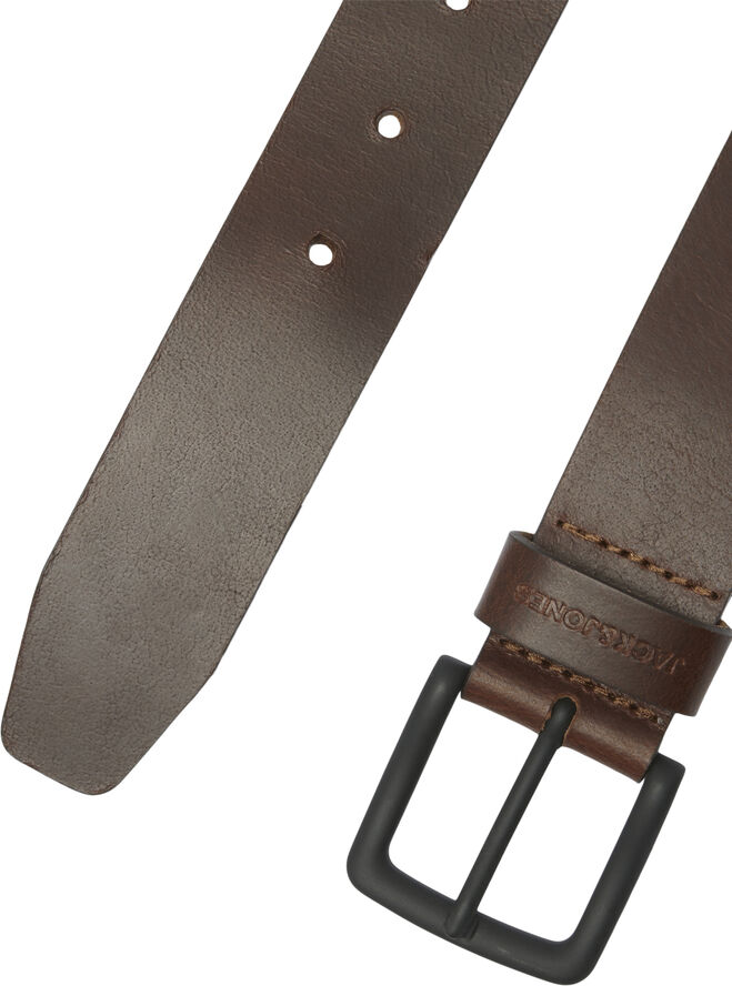 Jack & Jones JACROMA LEATHER BELT NOOS Brown stone
