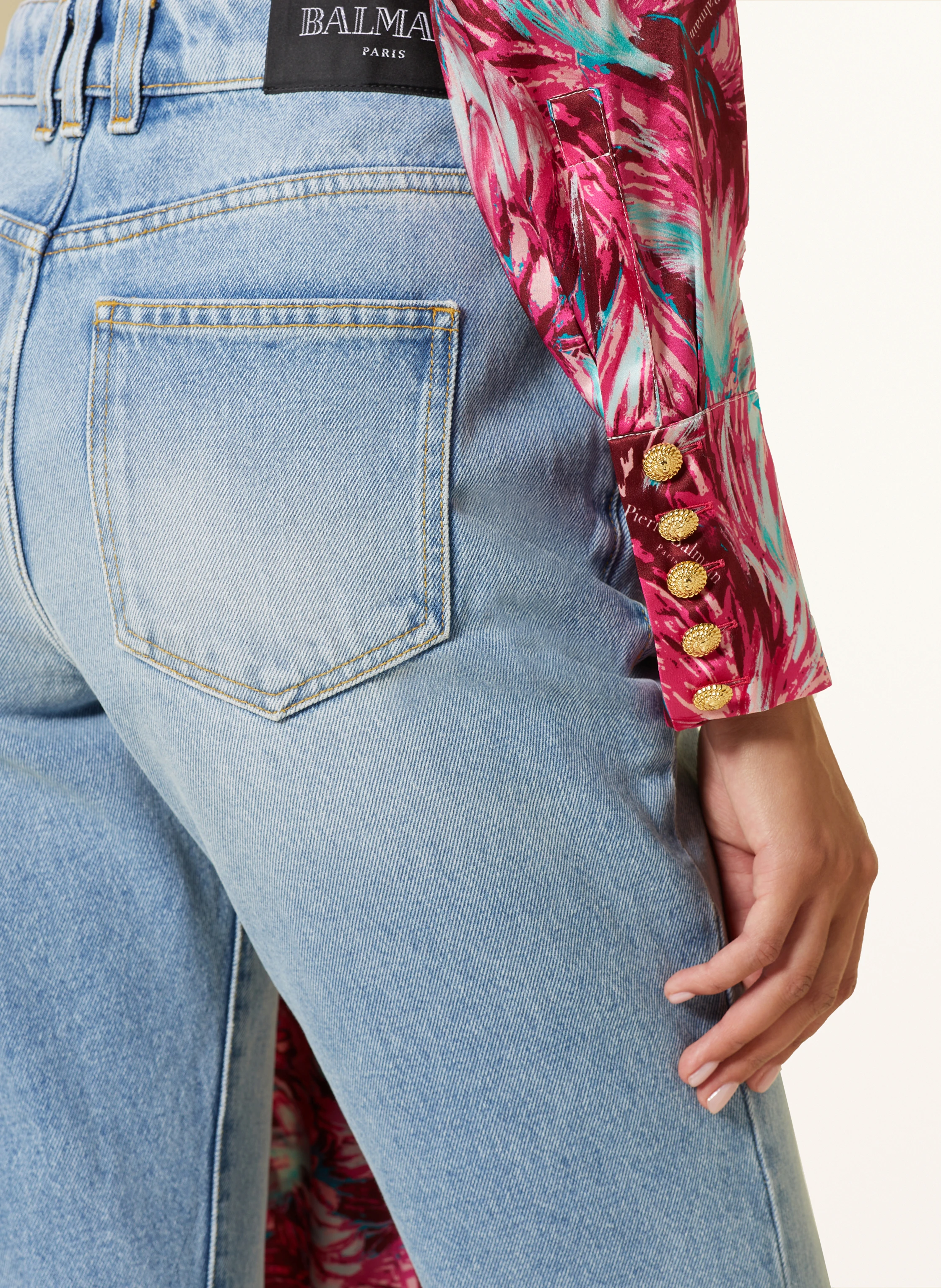 BALMAIN Wickelbluse aus Seide