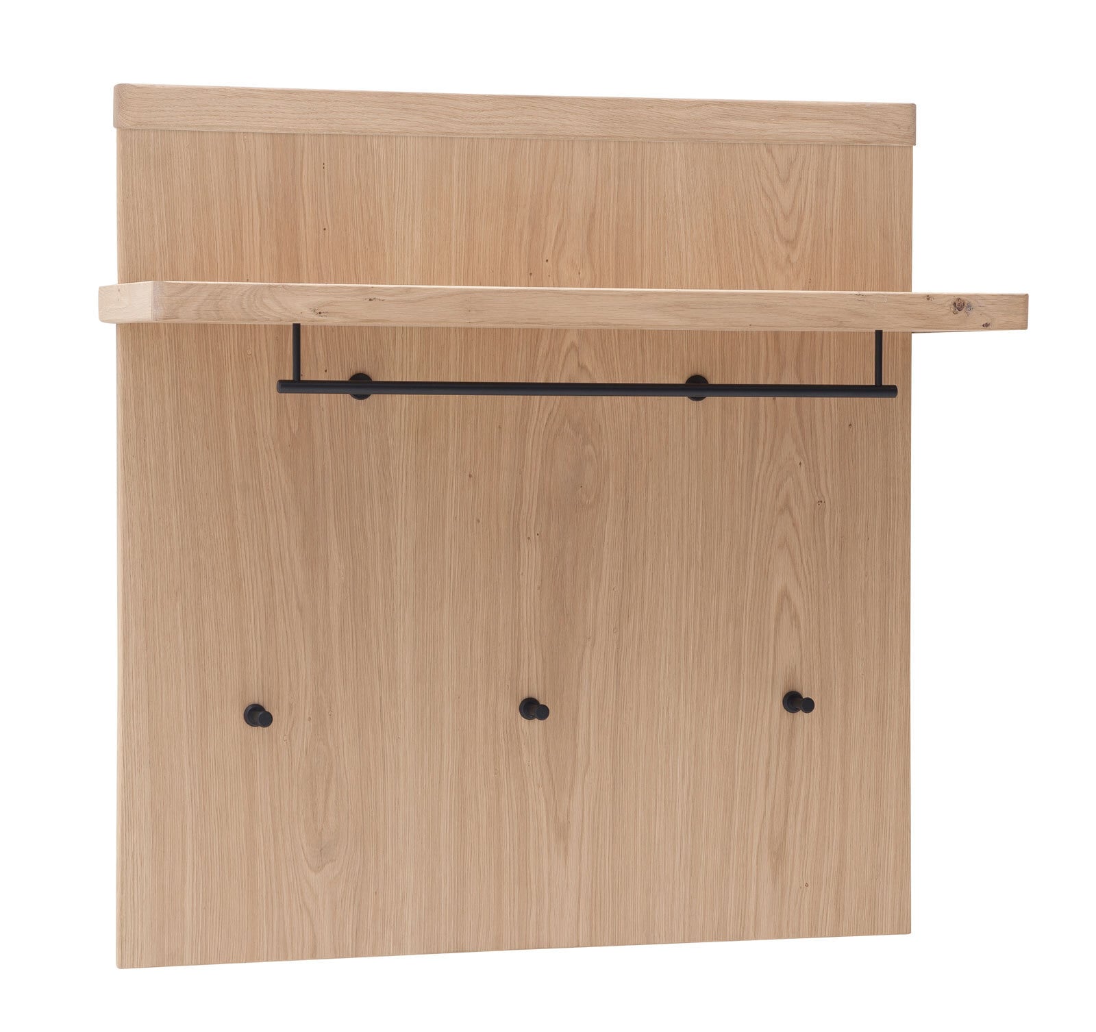 CASAVANTI Garderobenpaneel MADRID 98 x 93 cm Balkeneiche Bianco-Dekor