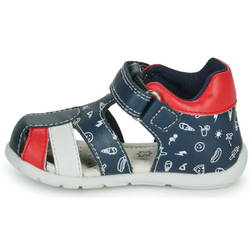 Geox - B ELTHAN BOY - Marine / Rouge / Blanc