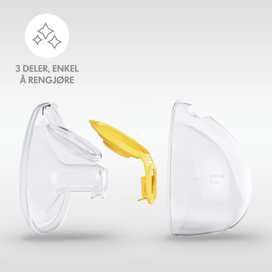 Medela hands-free oppsamlingskopp 1 sett 1 sett