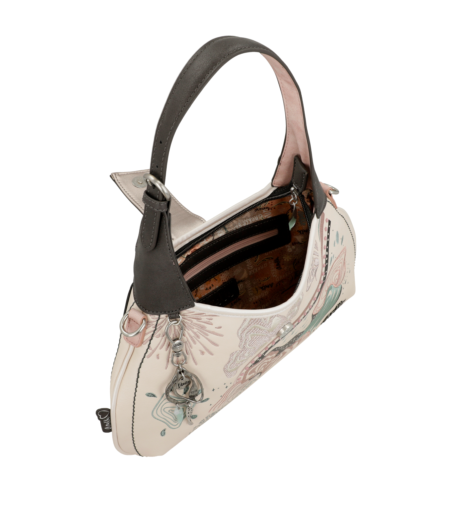 Anekke Tasche beige weiss/weiss kombi