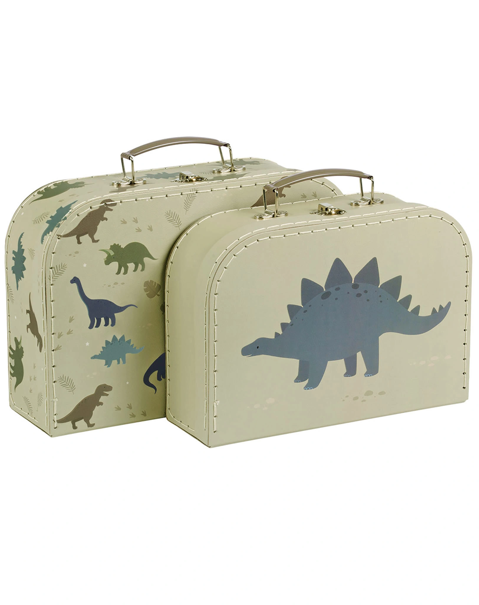 Spielzeugkoffer DINOSAURS 2er-Set in hellgrün