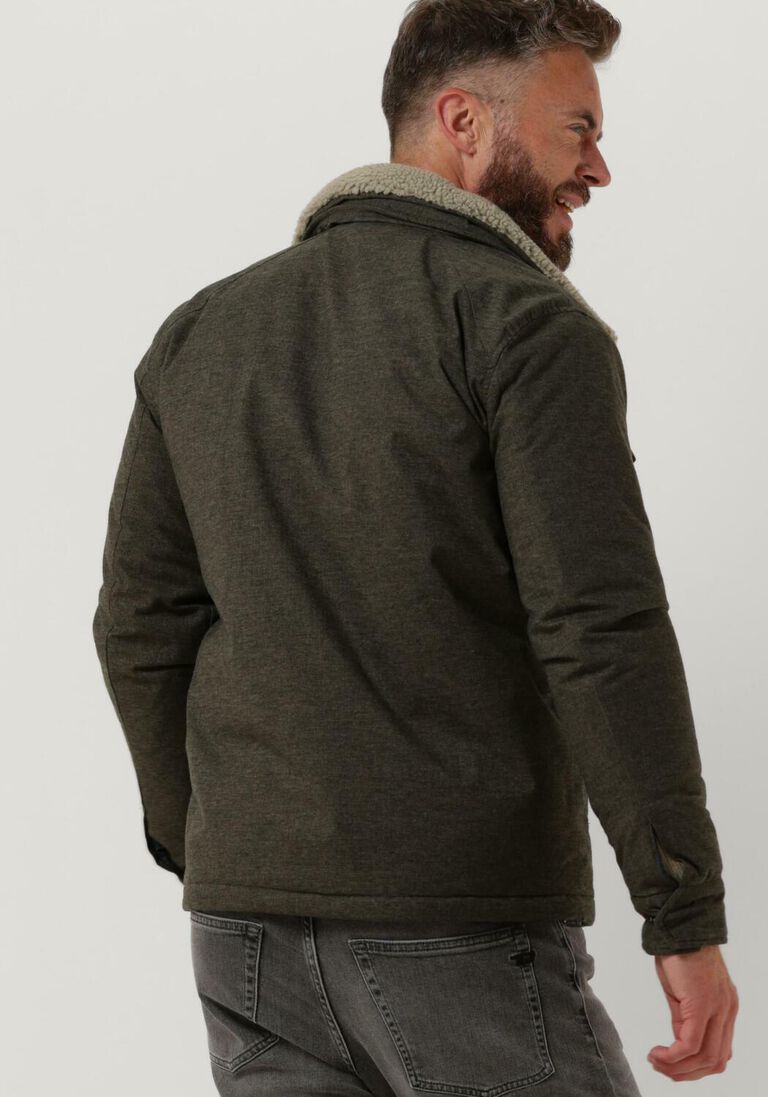 DSTREZZED groene dstrezzed jack carpenter wool lt. melange