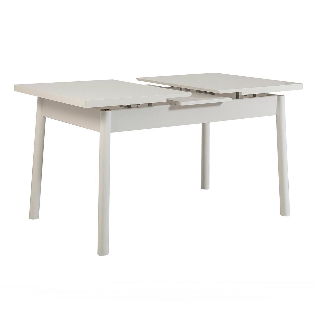 Homitis Ensemble Table + 4 Chaises Santiago 1053 blanc/anthracite