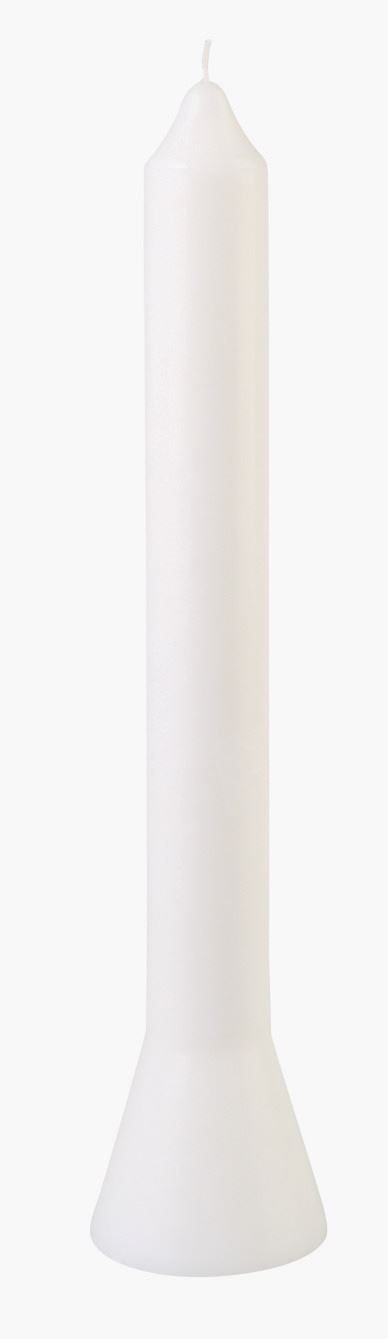 Stakelys hvit - 3,9x3,9x36 cm