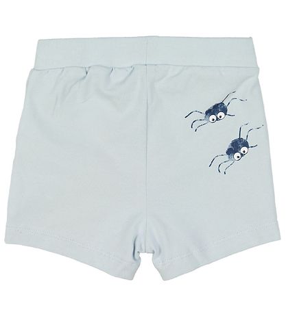 Minymo Shorts - Hellblau m. Spinne