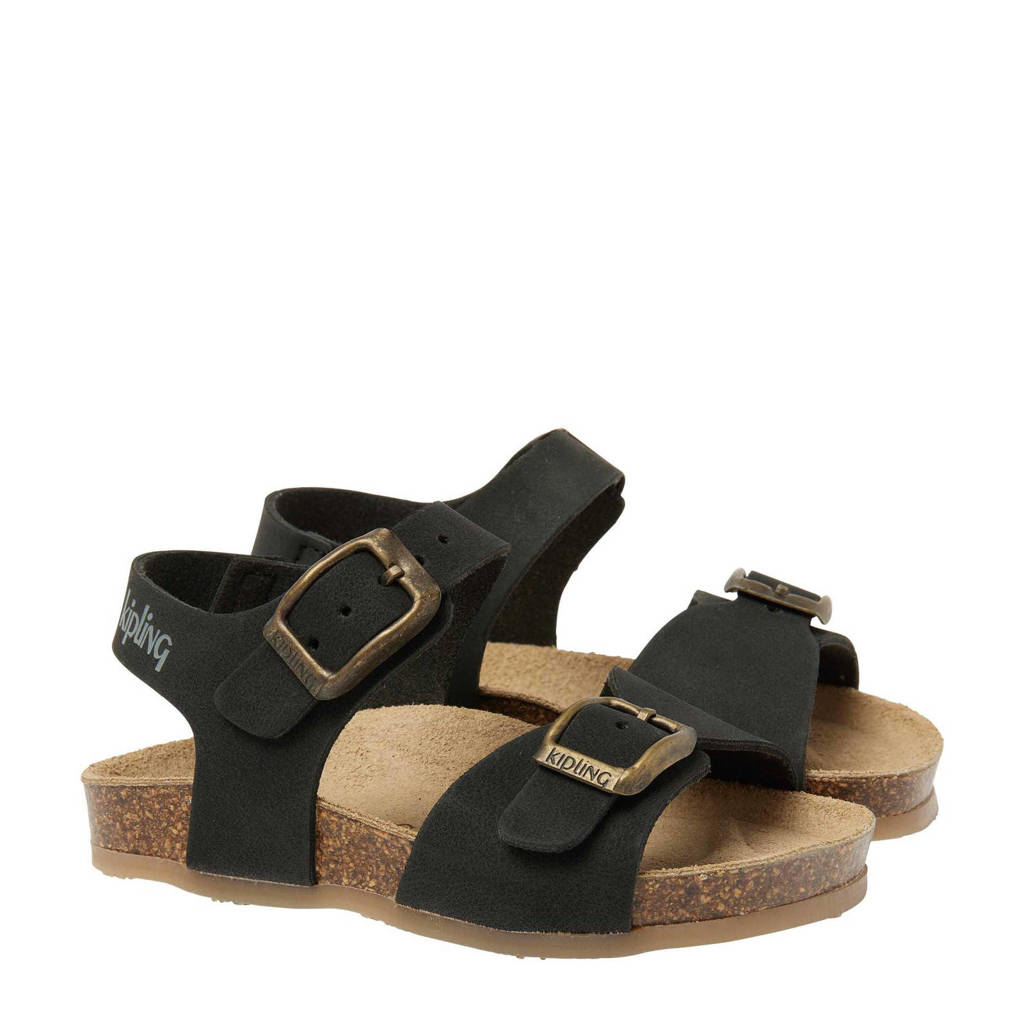 Kipling Sunset 1nubuck sandalen zwart