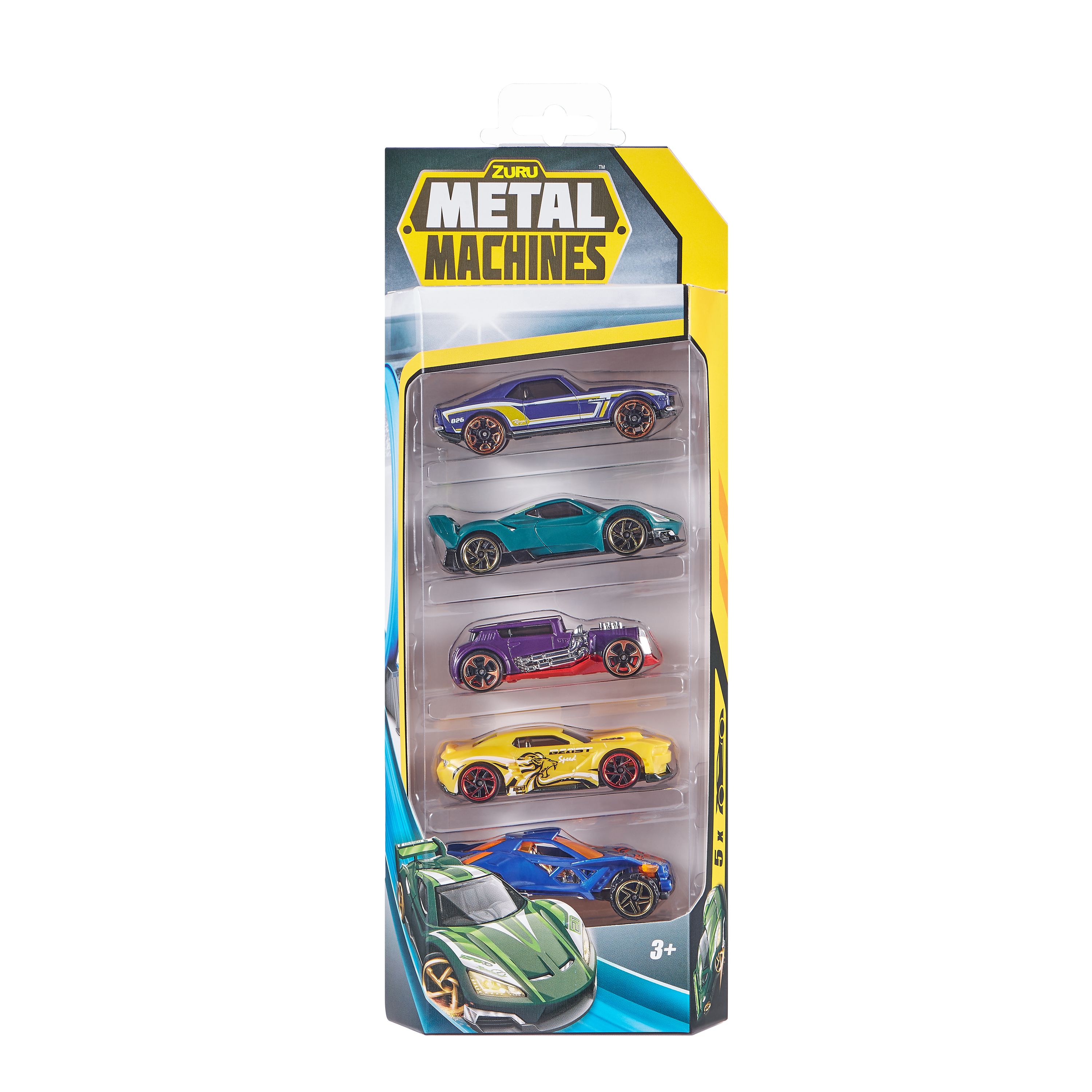 Metal Machines Spielzeugautos 5er Set