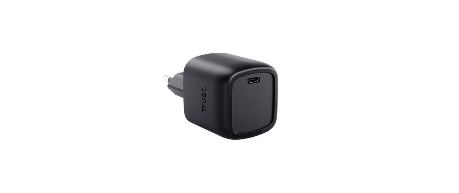 USB-Wandladegerät Maxo USB-C-GaN 30 W SchwarzKompaktes USB-C-GaN-Ladegerät mit 30 W Power Delivery