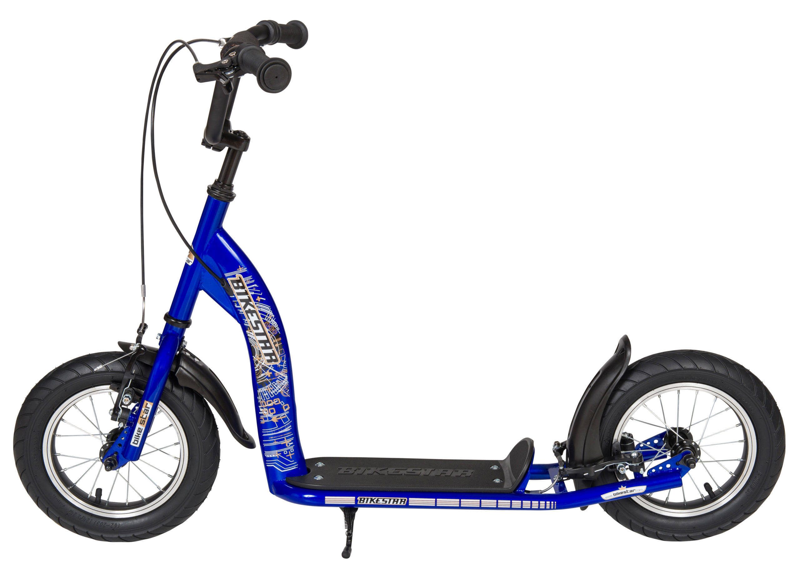 BikeStar Autoped, 12 inch, Sport step, blauw
